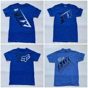 Fox Racing Men’s Lot Of “4” Pcs T-Shirts Short Sleeves In Blue Size S
